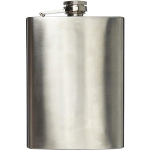 Stainless steel hip flask Benedict, silver