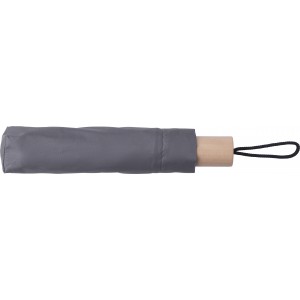 RPET 190T umbrella Brooklyn, grey (Foldable umbrellas)