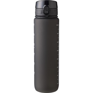 RPET drinking bottle (1000 ml) Brinley, black (Sport bottles)