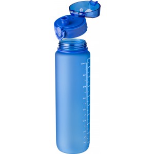 RPET drinking bottle (1000 ml) Brinley, cobalt blue (Sport bottles)