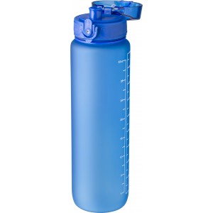 RPET drinking bottle (1000 ml) Brinley, cobalt blue (Sport bottles)