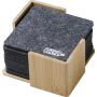 RPET felt coaster set Lawrence, grey