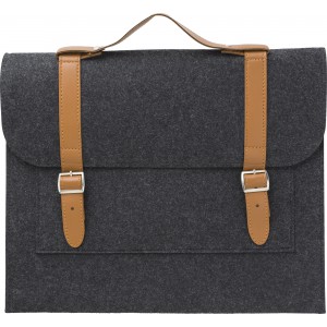 RPET felt document bag Amelia, grey (Laptop & Conference bags)