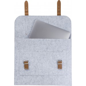 RPET felt document bag Amelia, light grey (Laptop & Conference bags)