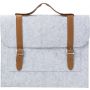 RPET felt document bag Amelia, light grey