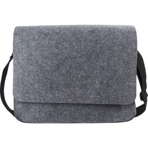 RPET felt laptop bag Layla, grey (Laptop & Conference bags)