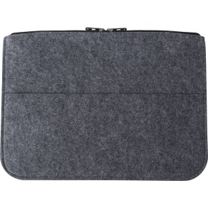 RPET felt laptop pouch Emilia, grey