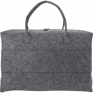 RPET felt duffle bag Savannah, grey