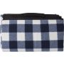 RPET foldable polar fleece blanket Vesper, cobalt blue