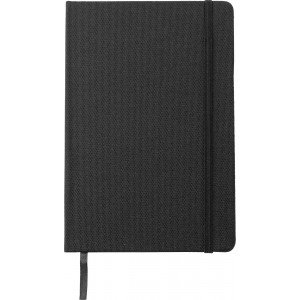 Printed RPET Notebook (A5), black (Notebooks)