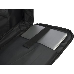 rPET (300D) polyester laptop backpack Eulalia, black