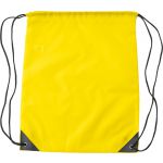 RPET polyester (190T) drawstring backpack Enrique, yellow (9261-06)