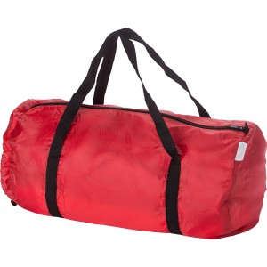 rPET 210D foldable duffle bag Jos, Red