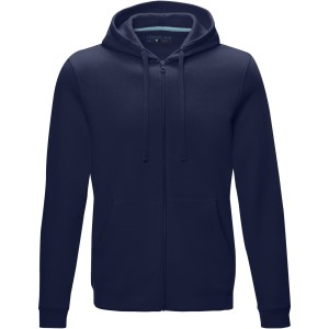 Ruby men's  organic GRS recycled full zip hoodie, Navy (Pullovers)