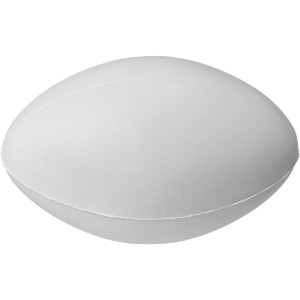 Ruby rugby ball-shaped stress reliever, White (Stress relief)