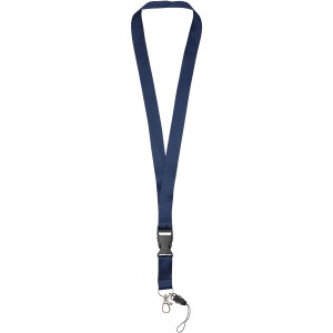 Sagan phone holder lanyard with detachable buckle, Navy