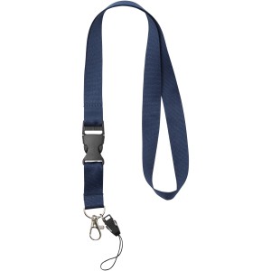 Sagan phone holder lanyard with detachable buckle, Navy (Lanyard, armband, badge holder)