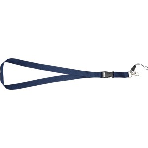 Sagan phone holder lanyard with detachable buckle, Navy (Lanyard, armband, badge holder)