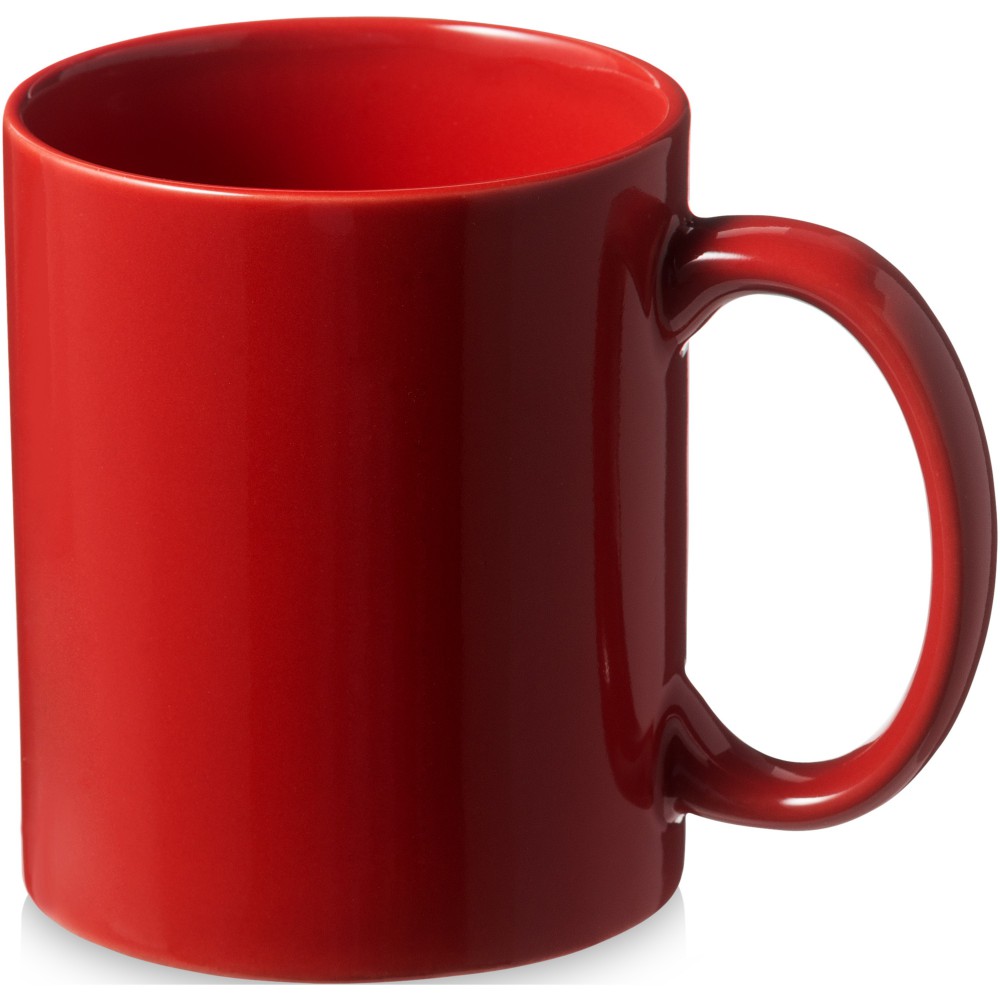 Printed Santos 330 Ml Ceramic Mug Red Mugs 3354