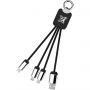 SCX.design C15 quatro light-up cable, Solid black, White