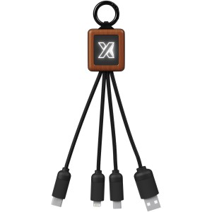 SCX.design C19 wooden easy to use cable, Wood, Solid black (Eletronics cables, adapters)