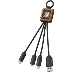 SCX.design C19 wooden easy to use cable, Wood, Solid black (Eletronics cables, adapters)