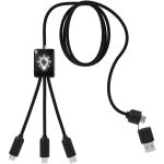 SCX.design C28 5-in-1 extended charging cable, Solid black,  (2PX06490)