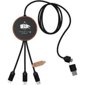 SCX.design C40 5-in-1 rPET light-up logo charging cable and  (Eletronics cables, adapters)