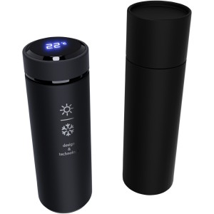 SCX.design D10 insulated smart bottle, Solid black (Thermos)