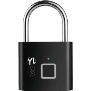 SCX.design T11 smart fingerprint padlock, Solid black (Photo accessories)