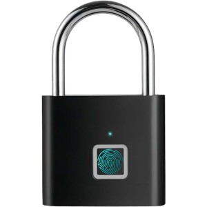 SCX.design T11 smart fingerprint padlock, Solid black (Photo accessories)