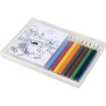 Set of colouring pencils and colouring sheets, neutral (7788-21)