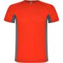 Shanghai short sleeve kids sports t-shirt, Red, Dark Lead