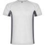 Shanghai short sleeve kids sports t-shirt, White, Dark Lead