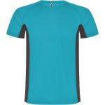 Shanghai short sleeve men's sports t-shirt, Turquois, Dark Lead (R65959F)