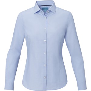 Cuprite long sleeve women's GOTS organic shirt, Light blue (shirt)