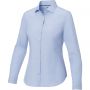 Cuprite long sleeve women's GOTS organic shirt, Light blue