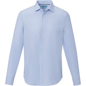 Elevate Cuprite long sleeve men's GOTS organic shirt, Light blue (shirt)