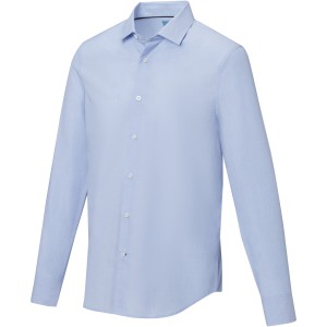 Elevate Cuprite long sleeve men's GOTS organic shirt, Light blue (shirt)