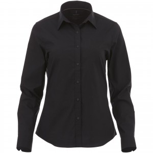 Hamell long sleeve ladies shirt, solid black (shirt)