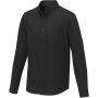 Pollux long sleeve men?s shirt, Solid black