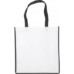 Nonwoven (80 gr/m2) bag Avi, black (Shopping bags)