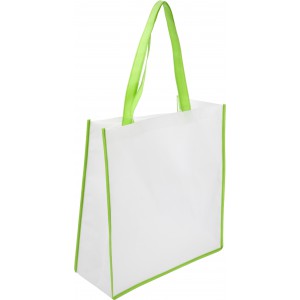 Nonwoven (80 gr/m2) bag Avi, lime (Shopping bags)