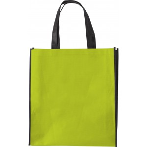 Nonwoven (80 gr/m2) shopping bag Kent, lime (Shopping bags)
