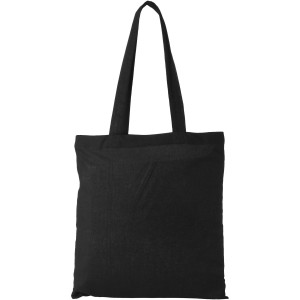 Peru 180 g/m2 cotton tote bag, solid black (cotton bag)