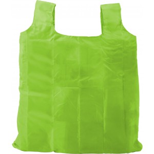Polyester (190T) shopping bag Vera, lime (Shopping bags)