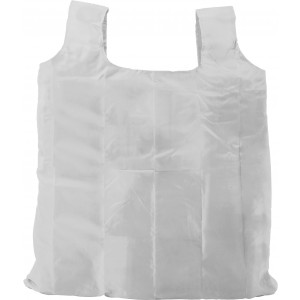 Polyester (190T) shopping bag Vera, white (Shopping bags)