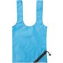 Polyester (210D) shopping bag Elizabeth, light blue