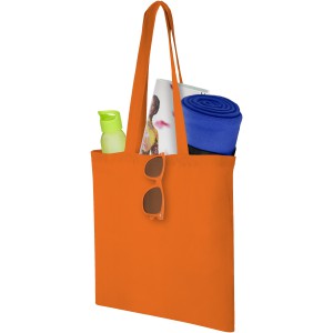 Carolina 100 g/m2 cotton tote bag, Orange (Shopping bags)