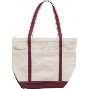 Cotton (500 gr/m2) shopping bag, Maroon (Shopping bags)